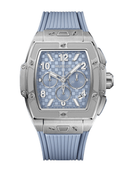 Hublot Spirit of Big Bang Titanium Coal Blue 642.NX.717B.RX - cassa titanio - cinturino gomma azzurro ghiaccio - quadrante azzurro ghiaccio